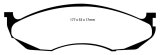 EBC 90-91 Jeep Cherokee 2.5 4WD Greenstuff Front Brake Pads thumbnail 1