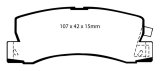 EBC 90-91 Lexus ES250 2.5 Yellowstuff Rear Brake Pads thumbnail 1