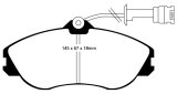 EBC 91-92 Audi 100 Quattro 2.3 (Girling) Redstuff Front Brake Pads thumbnail 1