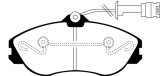 EBC 91-92 Audi 100 Quattro 2.3 (Girling) Redstuff Front Brake Pads thumbnail 7