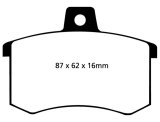 EBC 91-95 Alfa Romeo 164 2.0 Turbo Redstuff Rear Brake Pads thumbnail 1