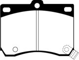 EBC 91-96 Ford Escort 1.8 Greenstuff Front Brake Pads thumbnail 2