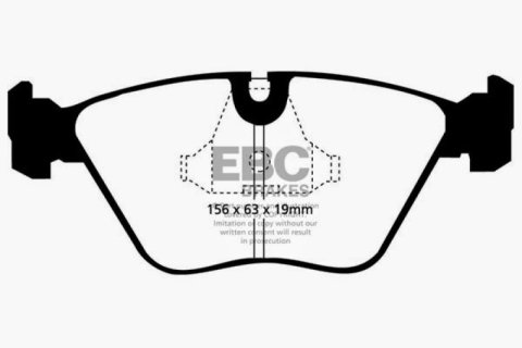 EBC 92-95 BMW M3 3.0 (E36) Ultimax2 Front Brake Pads thumbnail 2