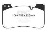 EBC Racing 2018+ BMW M5 (F90) RP-X Front Brake Pads thumbnail 3