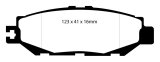 EBC 93-94 Lexus LS400 4.0 Redstuff Rear Brake Pads thumbnail 1