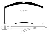 EBC 93-95 Porsche 911 (964) 3.6 Turbo Redstuff Front Brake Pads thumbnail 1