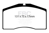 EBC 93-95 Porsche 911 (964) 3.6 Turbo Redstuff Front Brake Pads thumbnail 6
