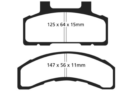 EBC 93-96 Buick Century 2.2 Ultimax2 Front Brake Pads thumbnail 5