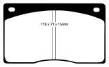 EBC 93-97 Aston Martin DB7 3.2 Supercharged Yellowstuff Front Brake Pads thumbnail 1