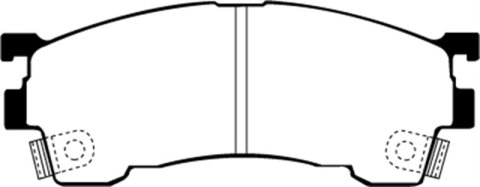 EBC 93-97 Ford Probe 2.0 16v Greenstuff Front Brake Pads thumbnail 6