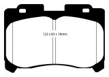 EBC 93-98 Toyota Supra 3.0 Twin Turbo Redstuff Front Brake Pads thumbnail 1