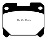 EBC 93-98 Toyota Supra 3.0 Twin Turbo Redstuff Rear Brake Pads thumbnail 1