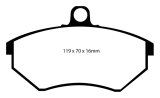 EBC 94 Volkswagen Cabriolet 1.8 Redstuff Front Brake Pads thumbnail 1