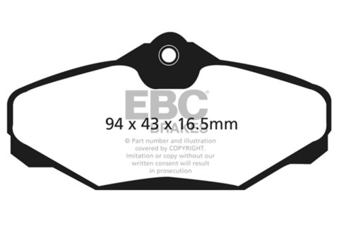 EBC 94-00 Ford Taurus 3.0 Ultimax2 Rear Brake Pads thumbnail 4