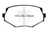 EBC 94-01 Mazda Miata MX5 1.8 Yellowstuff Front Brake Pads thumbnail 6