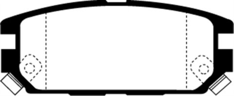 EBC 94-95 Eagle Talon 2.0 Turbo 4WD (2nd Generation)(284mm rear rotor) Ultimax2 Rear Brake Pads thumbnail 6