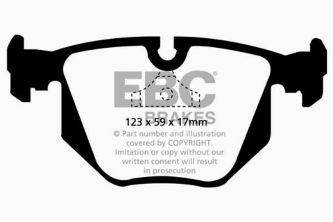 EBC 94-96 BMW 840 4.0 (E31) Greenstuff Rear Brake Pads thumbnail 1