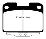 EBC 94-96 Dodge Stealth 3.0 4WD Redstuff Rear Brake Pads thumbnail 1