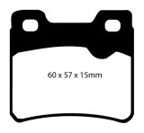 EBC 94-96 Saab 900 2.0 Turbo Yellowstuff Rear Brake Pads thumbnail 1