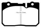 EBC 95-00 Lexus LS400 4.0 Redstuff Front Brake Pads thumbnail 1