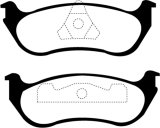 EBC 95-97 Ford Crown Victoria 4.6 (ABS) (Steel PisTons) Yellowstuff Rear Brake Pads thumbnail 1