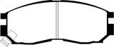 EBC 95-99 Chrysler Sebring Coupe 2.0 Redstuff Front Brake Pads thumbnail 7