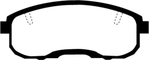 EBC 95-99 Infiniti I30 3.0 Greenstuff Front Brake Pads thumbnail 3