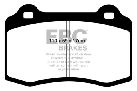 EBC 96-03 Alfa Romeo GTV 3.0 (Brembo) Greenstuff Front Brake Pads thumbnail 6
