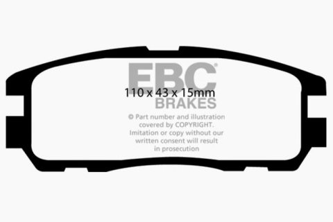 EBC 96-98 Acura SLX 3.2 Greenstuff Rear Brake Pads thumbnail 4
