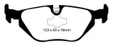 EBC 96-98 BMW Z3 1.9 Yellowstuff Rear Brake Pads thumbnail 1