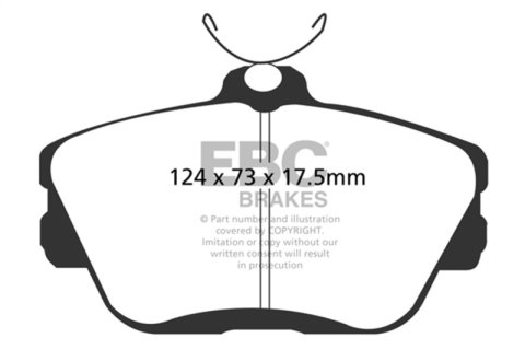 EBC 96-98 Ford Thunderbird 3.8 Sport Yellowstuff Front Brake Pads thumbnail 6