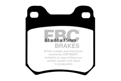 EBC 97-01 Cadillac Catera 3.0 Greenstuff Rear Brake Pads thumbnail 2