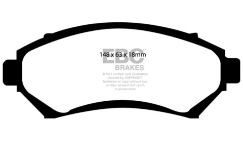 EBC 97-03 Buick Century 3.1 Ultimax2 Front Brake Pads thumbnail 3