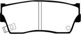 EBC 98-00 Chevrolet Tracker 1.6 (2 Door) Greenstuff Front Brake Pads thumbnail 2