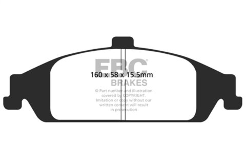 EBC 98-01 Chevrolet Malibu 2.4 Redstuff Front Brake Pads thumbnail 6
