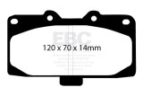EBC 98-03 Nissan Skyline (R34) 2.5 GT (200) Greenstuff Front Brake Pads thumbnail 5