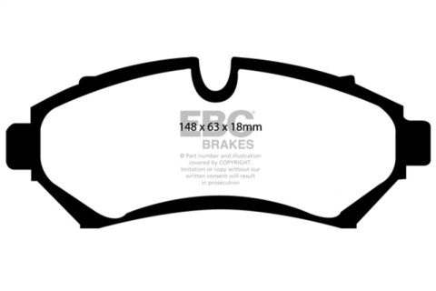 EBC 98-04 Cadillac Seville 4.6 Ultimax2 Front Brake Pads thumbnail 5