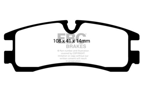 EBC 98-04 Cadillac Seville 4.6 Ultimax2 Rear Brake Pads thumbnail 2