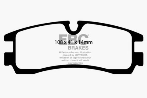 EBC 98-04 Cadillac Seville 4.6 Ultimax2 Rear Brake Pads thumbnail 4
