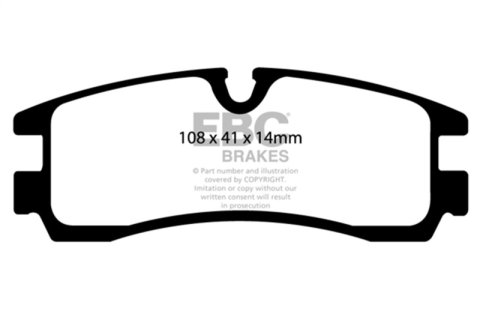 EBC 98-04 Cadillac Seville 4.6 Ultimax2 Rear Brake Pads thumbnail 5
