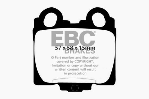 EBC 98-05 Lexus GS300 3.0 Greenstuff Rear Brake Pads thumbnail 2