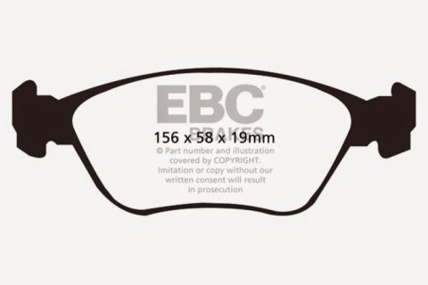 EBC 98-05 Volvo C70 2.3 Turbo T5 (16in Wheels) Redstuff Front Brake Pads thumbnail 5