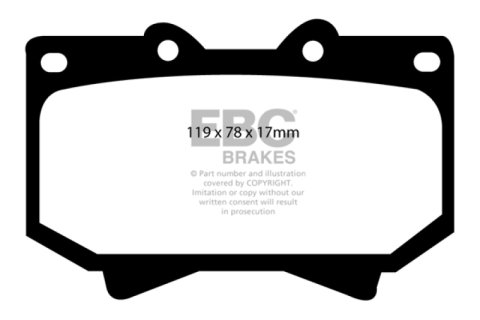 EBC 98-07 Lexus LX470 4.7 Bluestuff Front Brake Pads thumbnail 5