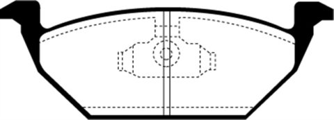 EBC 98-99 Volkswagen Beetle 2.0 Greenstuff Front Brake Pads thumbnail 5