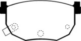 EBC 99-01 Hyundai Elantra 2.0 Ultimax2 Rear Brake Pads thumbnail 6