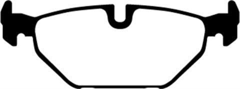 EBC 99-01 Saab 9-5 2.3 Turbo (Aero) Yellowstuff Rear Brake Pads thumbnail 7