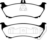 EBC 99-02 Mercedes-Benz M-Class (ML) ML320 3.2 Redstuff Rear Brake Pads thumbnail 3