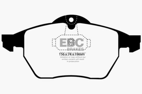 EBC 99-02 Saab 9-3 Convertible Ultimax2 Front Brake Pads thumbnail 4
