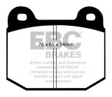 EBC 99-03 Mitsubishi Lancer Evolution 2.0 Turbo Bluestuff Rear Brake Pads thumbnail 2