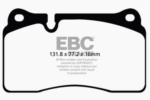 EBC Brakes Redstuff Ceramic Brake Pads thumbnail 4